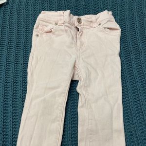 Girls pink sparkly jeans